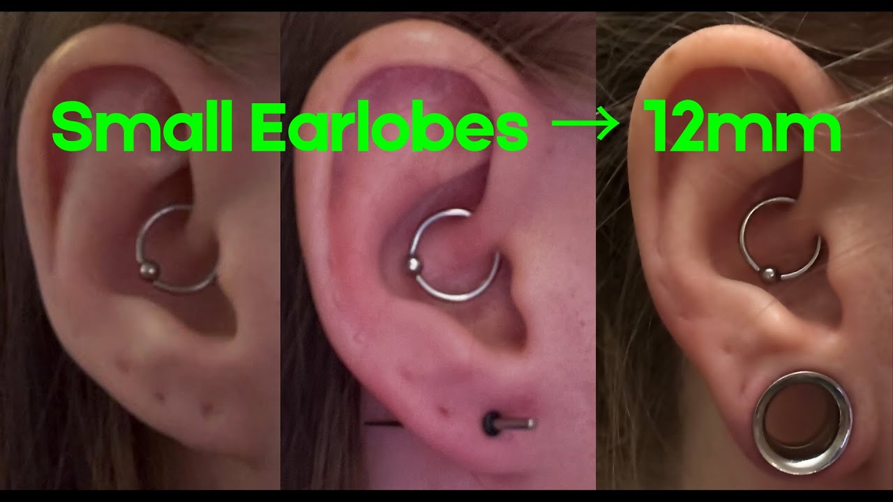 How to Stretch Small Earlobes: Safe Gauge Tutorial from 1.6mm to 12mm