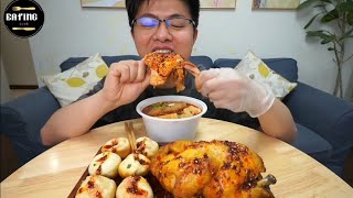Asmry Tandoori Chicken With Momostnagi Chat Eating Video .786