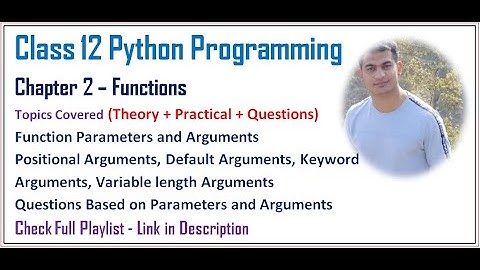 Functions | Class 12 Computer Science with Python (Video 15)