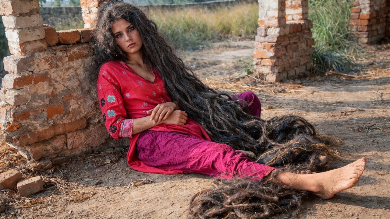 Hair 1.7 METERS LONG!!! Tragic Story  Homeless Woman’s  ASMR Haircut