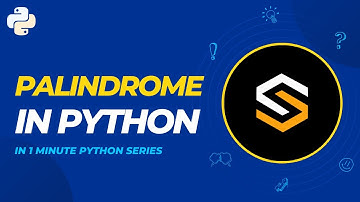 Python Tutorial for Beginners | String Palindrome | #4