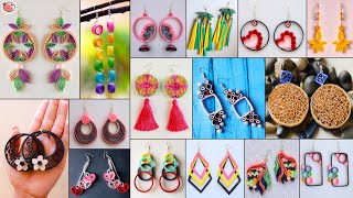 17 Fancy DIY Paper Earring!!.. Daily Wear Beautiful Paper Quilling Earrings Making - Tutorial