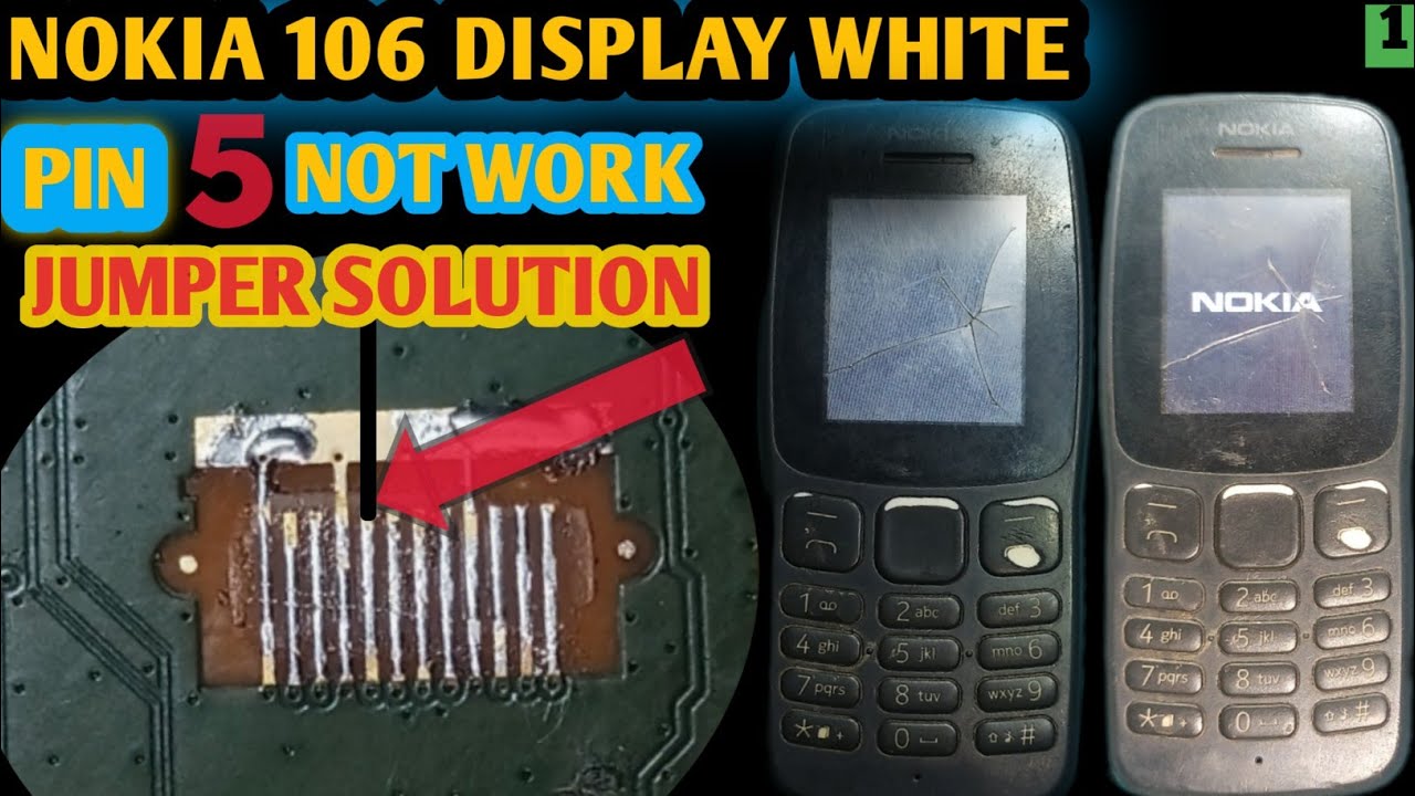 Nokia ta 1114 White display Solution Nokia 106 ta 1114 lcd ways Nokia
