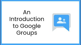 An introduction to Google Groups Resimi