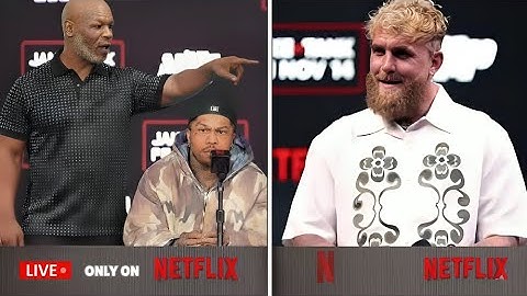 BREAKING: Mike Tyson CRASHES Jake Paul vs Gervonta Davis Press Conference!