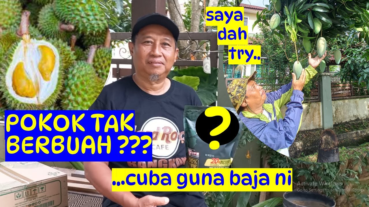 POKOK DURIAN ATAU BUAH BUAHAN SUKAR BERBUAH? | CUBA GUNA BAJA INI | EP 81