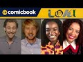 The Cast of 'Loki' Interview (Tom Hiddleston, Owen Wilson, Gugu Mbatha-Raw, Wunmi Mosaku)