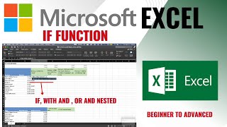 IF Function in Microsoft Excel &amp; Google Sheets | AND, OR, Nested IF | Data Analytics &amp; Interview