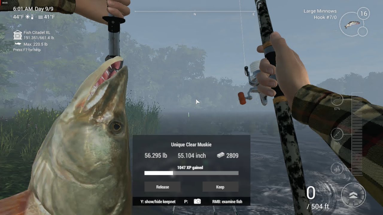 Unique Clear Muskie in Michigan – Fishing Planet