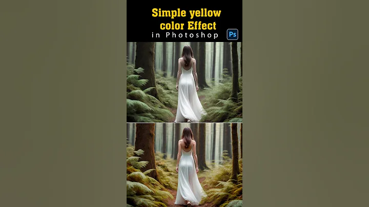 yellow color Effect |Photoshop Short Tutorial | Vidu Art#simple #viduart #photoshop