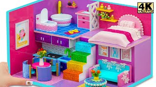 DIY Miniature House #57 ❤️ How to Build Amazing Color House with Bedroom, Bathroom, Kitchen for pet
