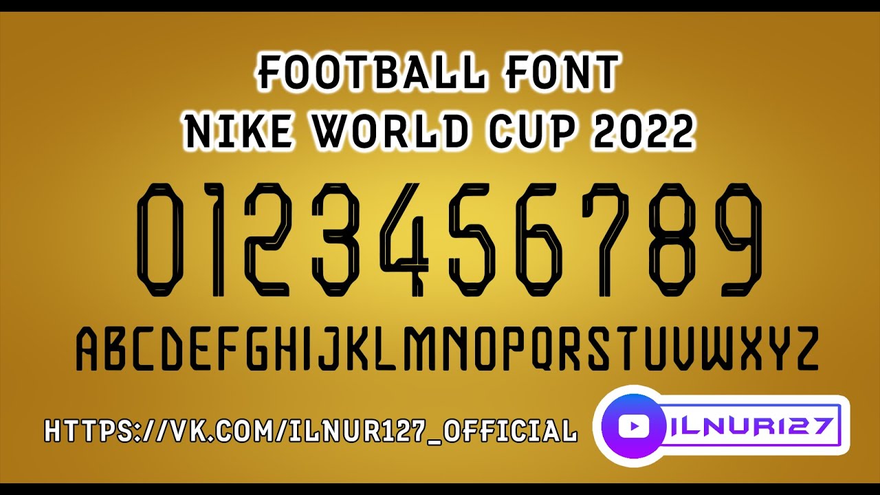 Football font: Nike Cup by ILNUR127 free download fonts YouTube