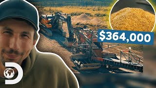 Parker Makes $364,000 In Gold After Getting Rookie Operator To Move Sluicifer | Gold Rush