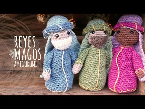 Tutorial Belén Amigurumi Part 4: Reyes Magos (Nativity English subtitles)