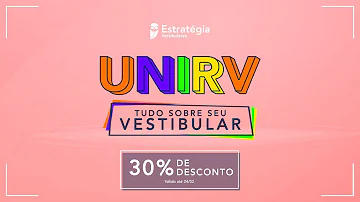 O que mais cai na prova da UniRV?
