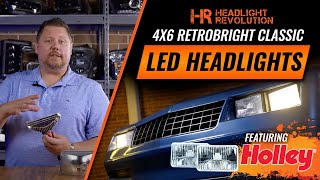 Holley RetroBright 4x6 Classic Style LED headlights | The ONLY Option for your Vintage Car or Truck!