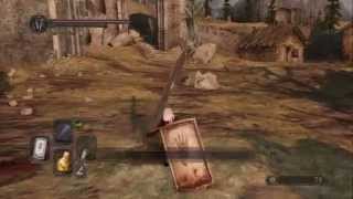 Dark Souls II - Reinforce Wicked Eye Greatshield to  3 via Blacksmith Lenigrast (Majula) HD Gameplay
