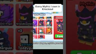 Every Mythic I own In Roblox Knockout #knockout #roblox #robloxknockout