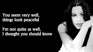 Alanis Morissette - You Oughta Know (lyrics) [HD]