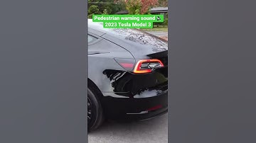 2023 Tesla Model 3 Pedestrian Warning Sound - Low Speed Reverse Gear