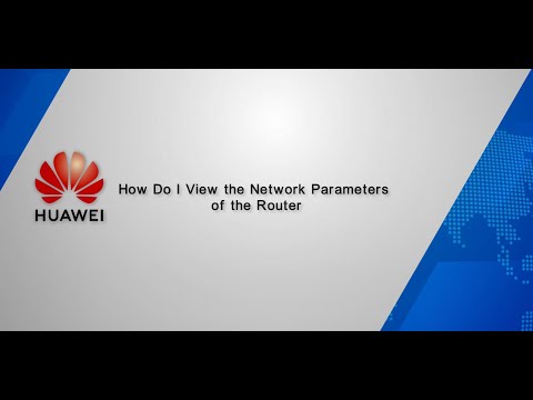 FAQ How Do I View the Network Parameters of the Router