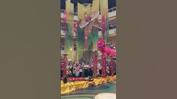 Thumbnail of Most viral #liondance performance of CNY 2025! Lion leaps over a 3.2m gap after poles fall!