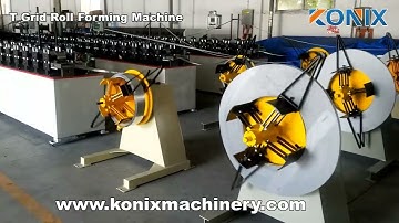 T grid roll forming machine