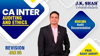Lec 6 : CA Inter Revision | Audit  | Audit Documentation | Hindi + English