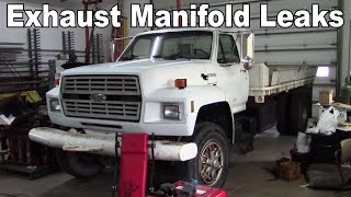 Ford F700 Project  Exhaust Manifold Leaks (Gas Engine)  Part 1