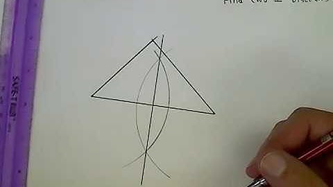 Circumscribe a circle about a triangle