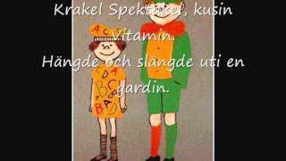 Video thumbnail of "Krakel Spektakel (med text)"