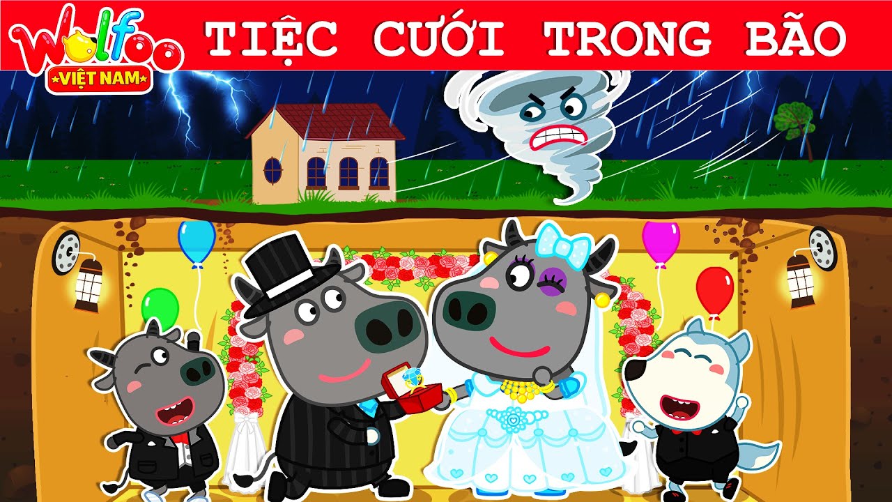 Wolfoo Việt Nam ⭐ Kỷ Niệm Ngày Cưới Mùa Mưa Bão | Dạy Bé Kỹ Năng An Toàn | Hoạt hình thiếu nhi