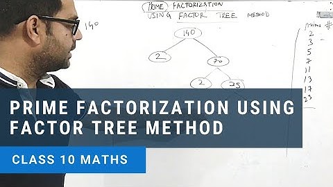 Prime Factorization using Factor Tree Method I Real Numbers I Class 10th Maths