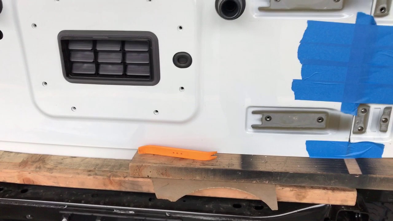 Smittybilt 2843 tire carrier installation prep Jeep JK 20072017 YouTube