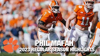 Phil Mafah 2023 Regular Season Highlights | Clemson RB