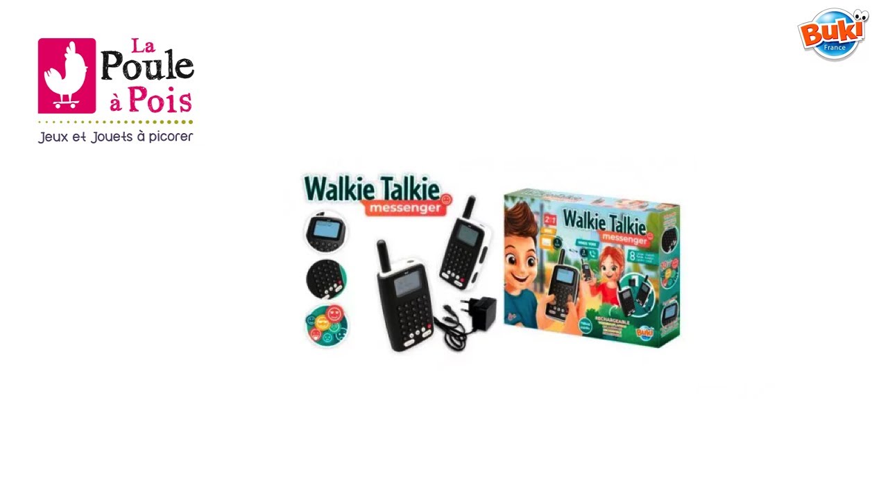 Talkie-walkie Messenger Buki - Jeu De Communication Enfant - Portée Jusqu'à 3 Km