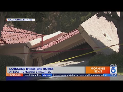 Several homes destroyed as hillside collapses in Rolling Hills