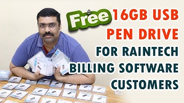 Free USB pen drive for raintech Customers Billing Software
