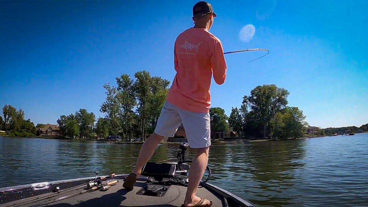 Early Summertime Post Spawn Fishing at Geist Reservoir - YouTube