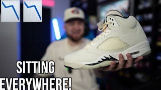 SITTING ABSOLUTELY EVERYWHERE! THE JORDAN 5 “SAIL” WAIT AND THESE WILL BE ON SALE SOON!