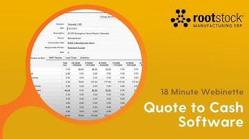 Quote to Cash Software - Rootstock Webinette