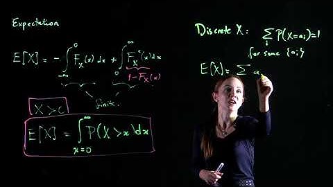 [Probability & Stochastic Processes] - Lecture 12: EXPECTATION