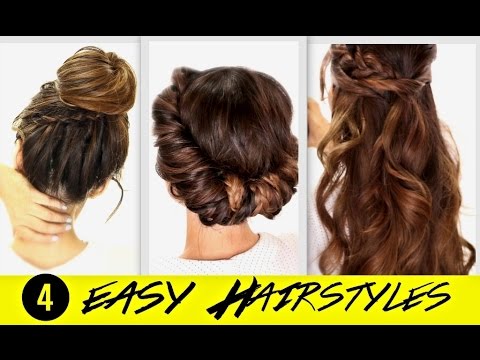 4 Totally Easy Back To School Hairstyles Cute Braided Bun Half Up Braids Hairstyle