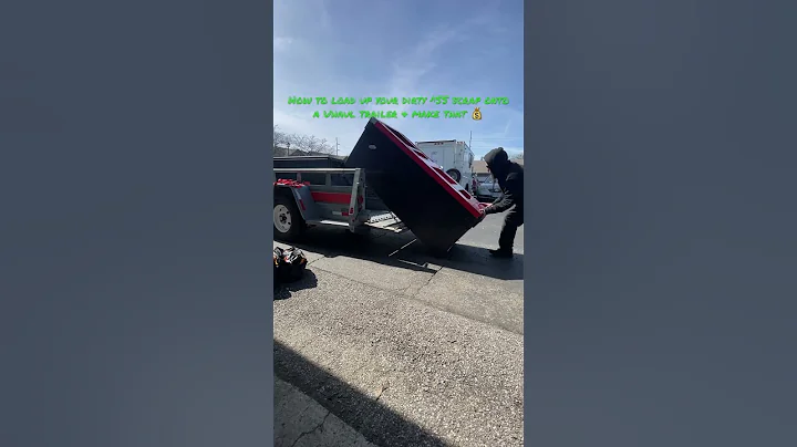 How to load up your scrap vending machines onto a Uhaul trailer.