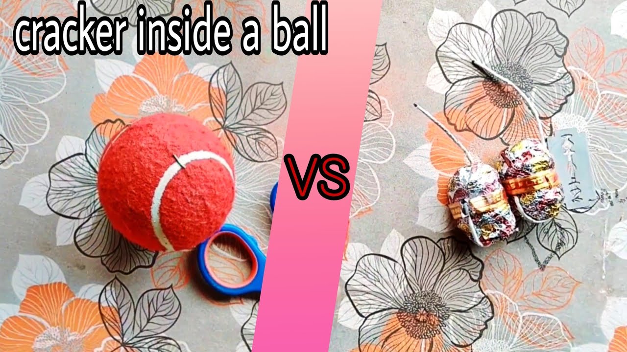 A Cricket ball -vs- A Cracker😀😀