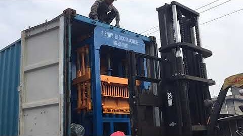 Henry Block Machinery QT4 20 fully automatic hydraulic system concrete block making machine  load th