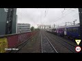 West coast main line drivers eye view manchester airport to preston
