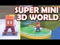Mini Mario 3D World is hilarious! ALL LEVELS Super Mario 3D World smaller levels mod!