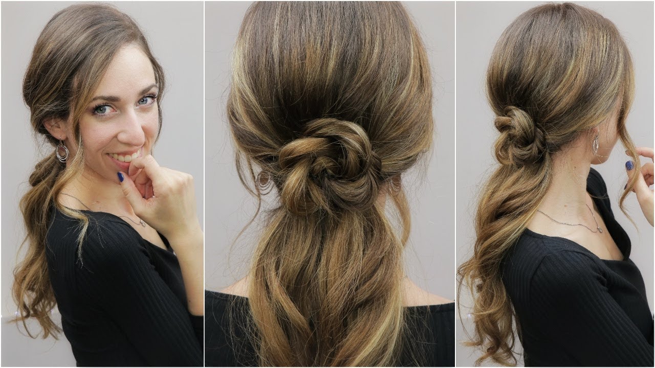 FLOWER PONYTAIL HAIRSTYLE ~ Coda Bassa con Decorazione a Fiore | Silvia Viscardi