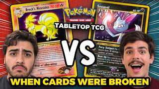 Can Brock's Ninetales Defeat Sneasel/Pichu in this Pokemon TCG Retro Tabletop Match?!?